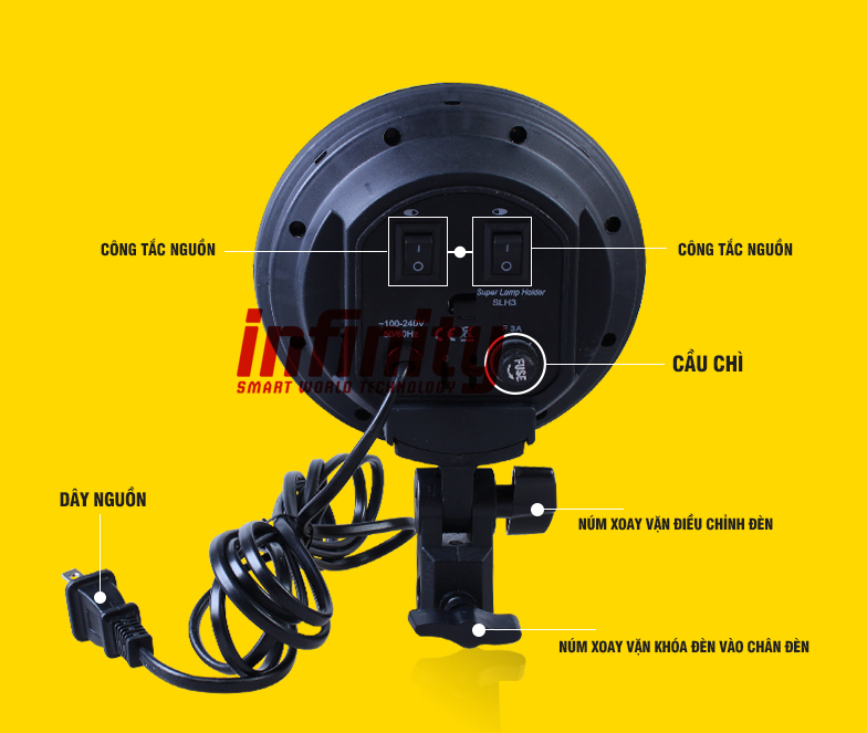 Bộ 2 đèn chụp sản phẩm, livestream đui 4 bóng E27