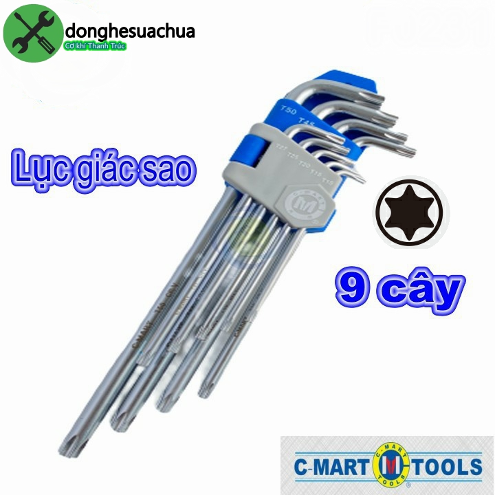 [HCM]Bộ lục giác sao C-Mart F0231 9 cây T10-T50
