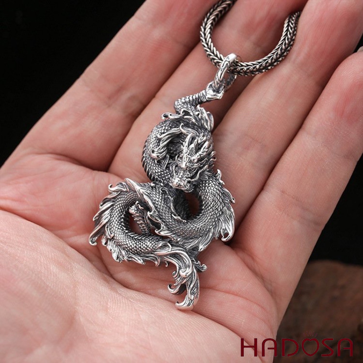 [Chính hãng] [Ảnh thật] [Có sẵn] [Có bảo hành] Mặt dây chuyền hình rồng đẹp