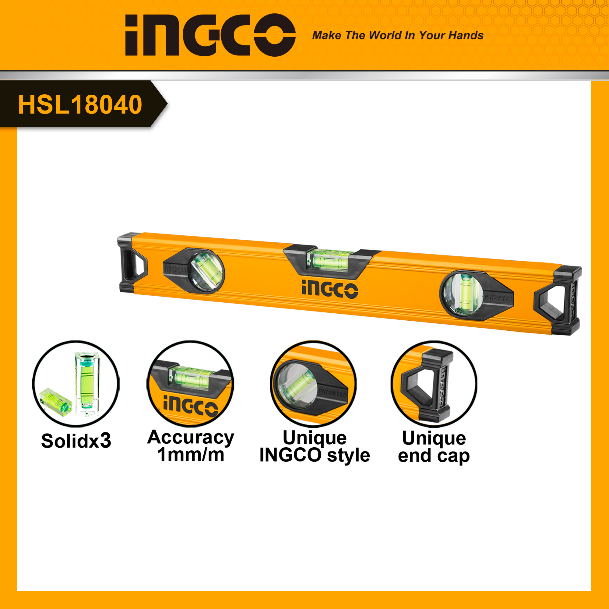 INGCO Thước thủy