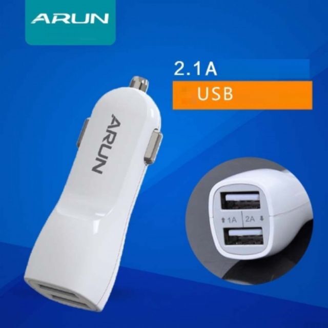 Cóc sạc xe hơi arun 2.4a 2 cổng usb_sử dụng rất bền
