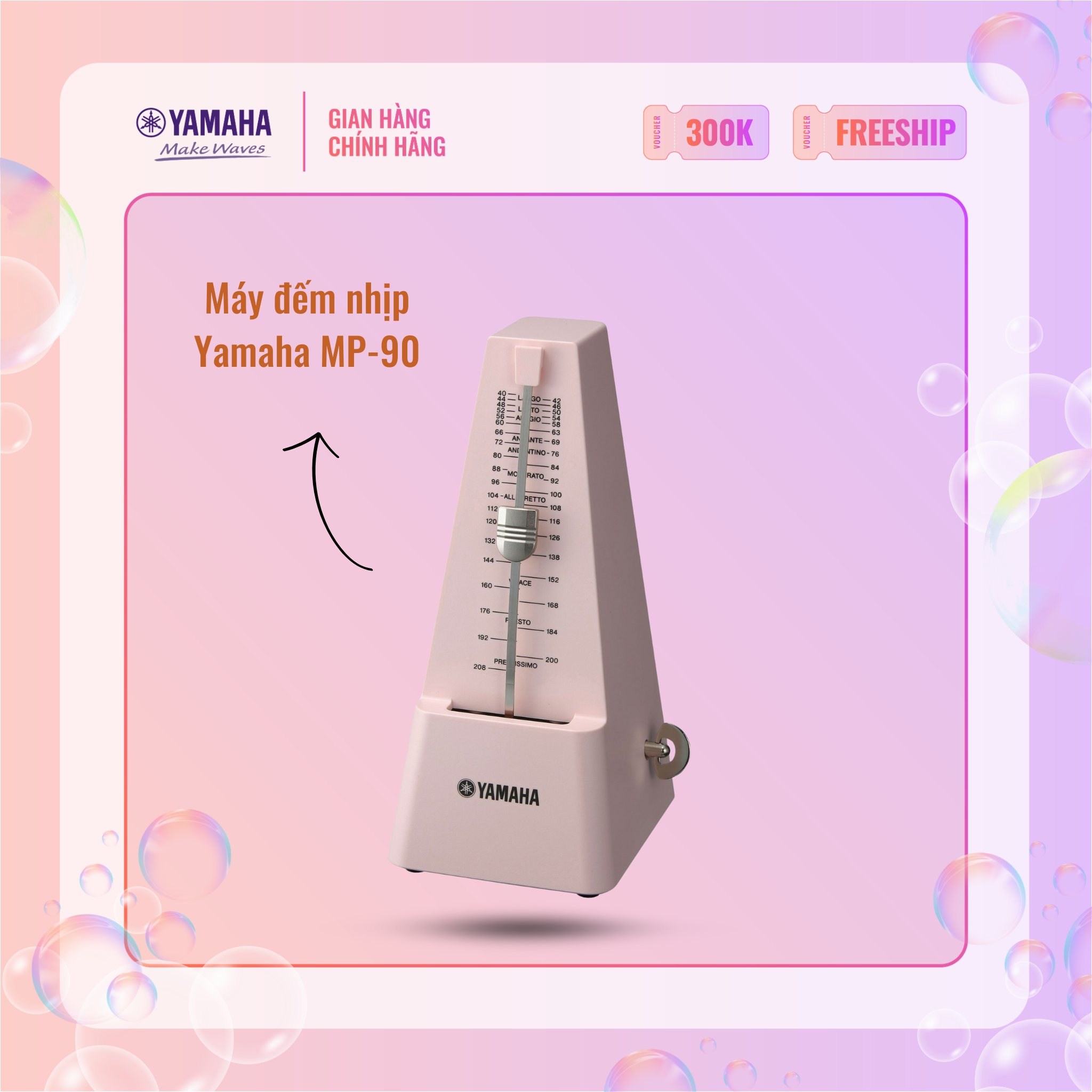 Máy đếm nhịp metronome con lắc cổ điển yamaha mp-90