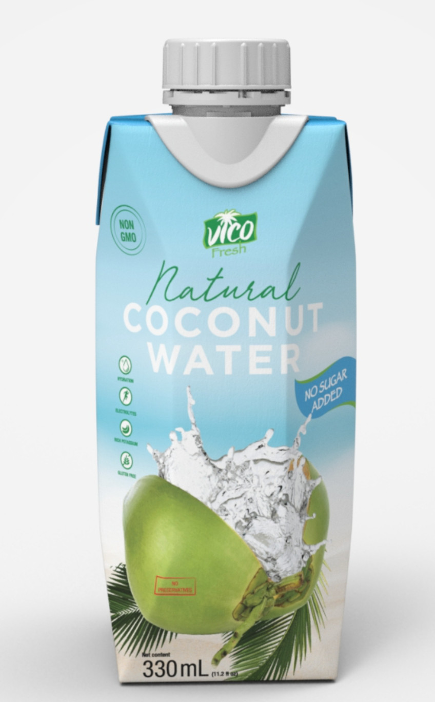 Combo 2 hộp 330ml Nước dừa Natural Vico Fresh