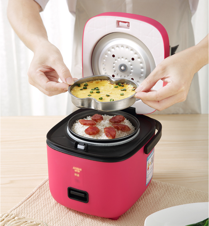 Nồi Cơm Điện Mini Đa Năng JIASHI 1,2L (Nấu Cơm, Nấu Cháo, Hấp, Luộc) (Lõi 0,8L)