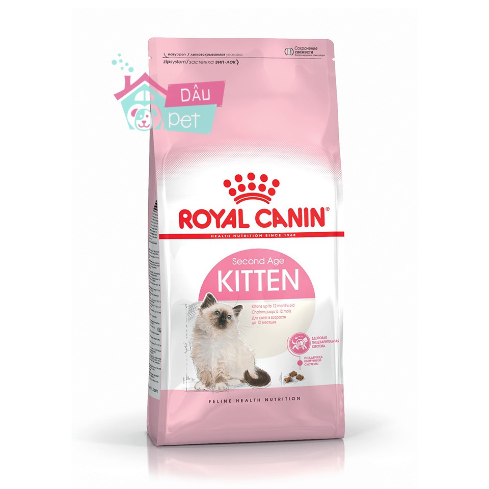 Thức ăn hạt cho mèo Royal Canin Kitten cho mèo 4-12 tháng tuổi bao 10kg