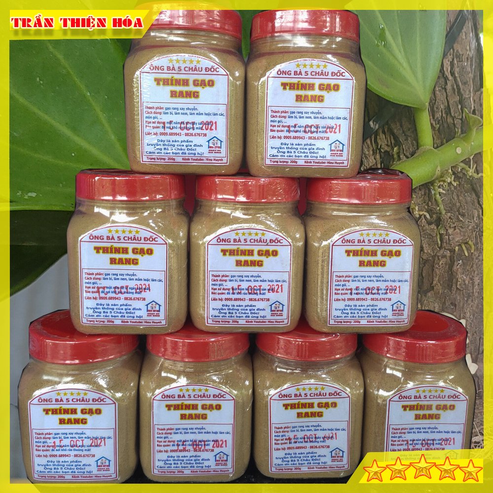 Hủ [200gr] Thính Gạo Rang Nhà Làm Thơm Ngon