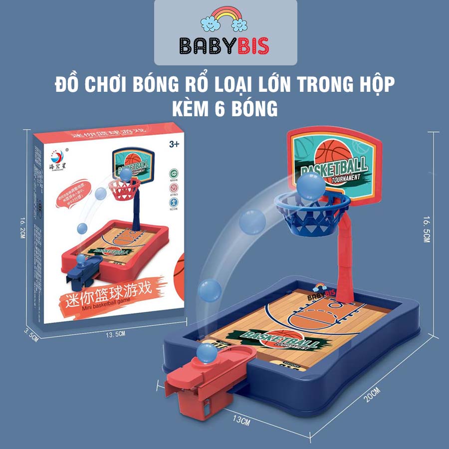 Đồ chơi bóng rổ loại lớn kèm 6 bóng 1568-11