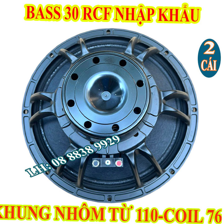 Cặp củ loa bass 30 từ neo rcf khối nhập khẩu coil 76 từ 110 tiếng sáng - giá 2 loa