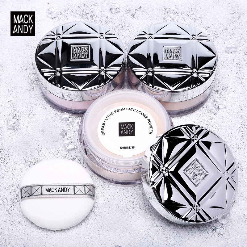 Phấn phủ bột Mack Andy kiềm dầu, ngăn thấm nước