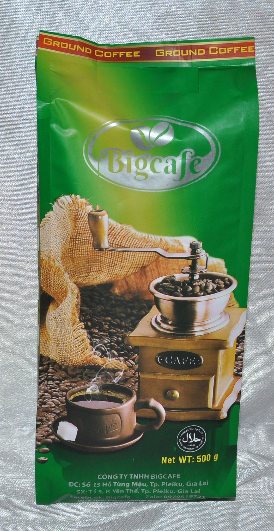 Cà phê rang xay nguyên chất 100% Culi  Bigcafe 500gr