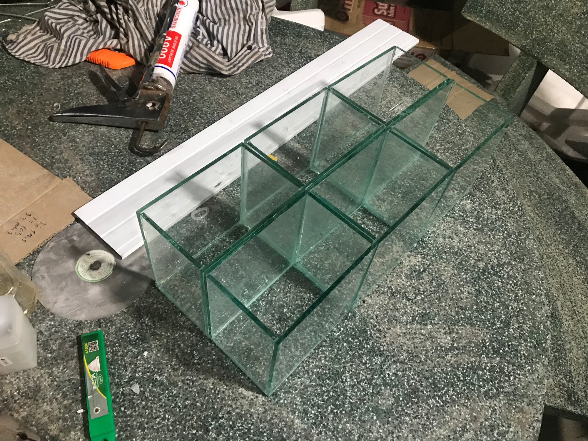 6 bể cá mini 10x15x15 cm kính 5li