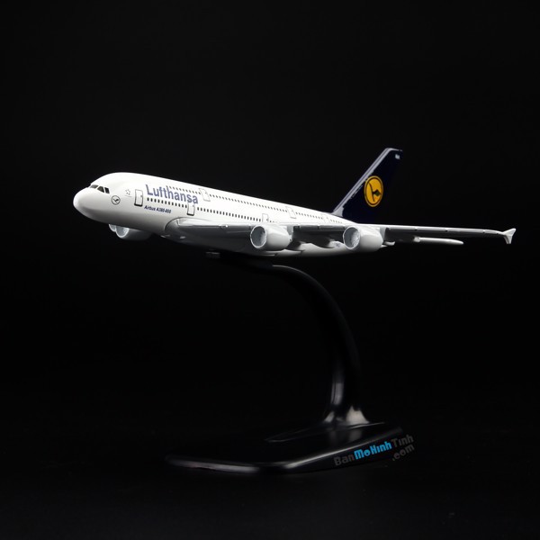[HCM]Mô hình máy bay Lufthansa Airbus A380 16cm Everfly
