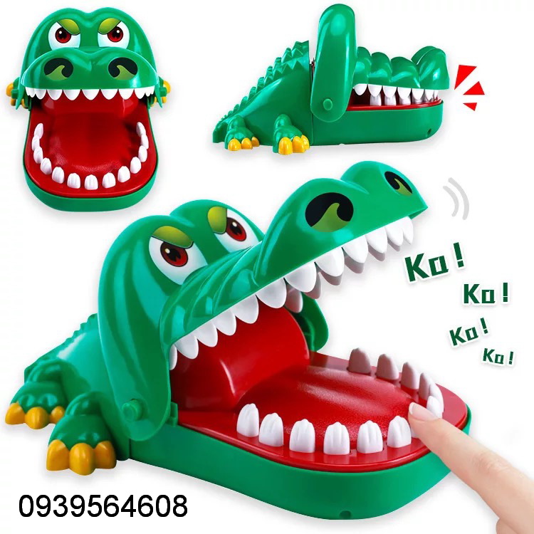 Đồ chơi khám răng cá sấu vui nhộn size lớn 22 x 14.5 x 11cm