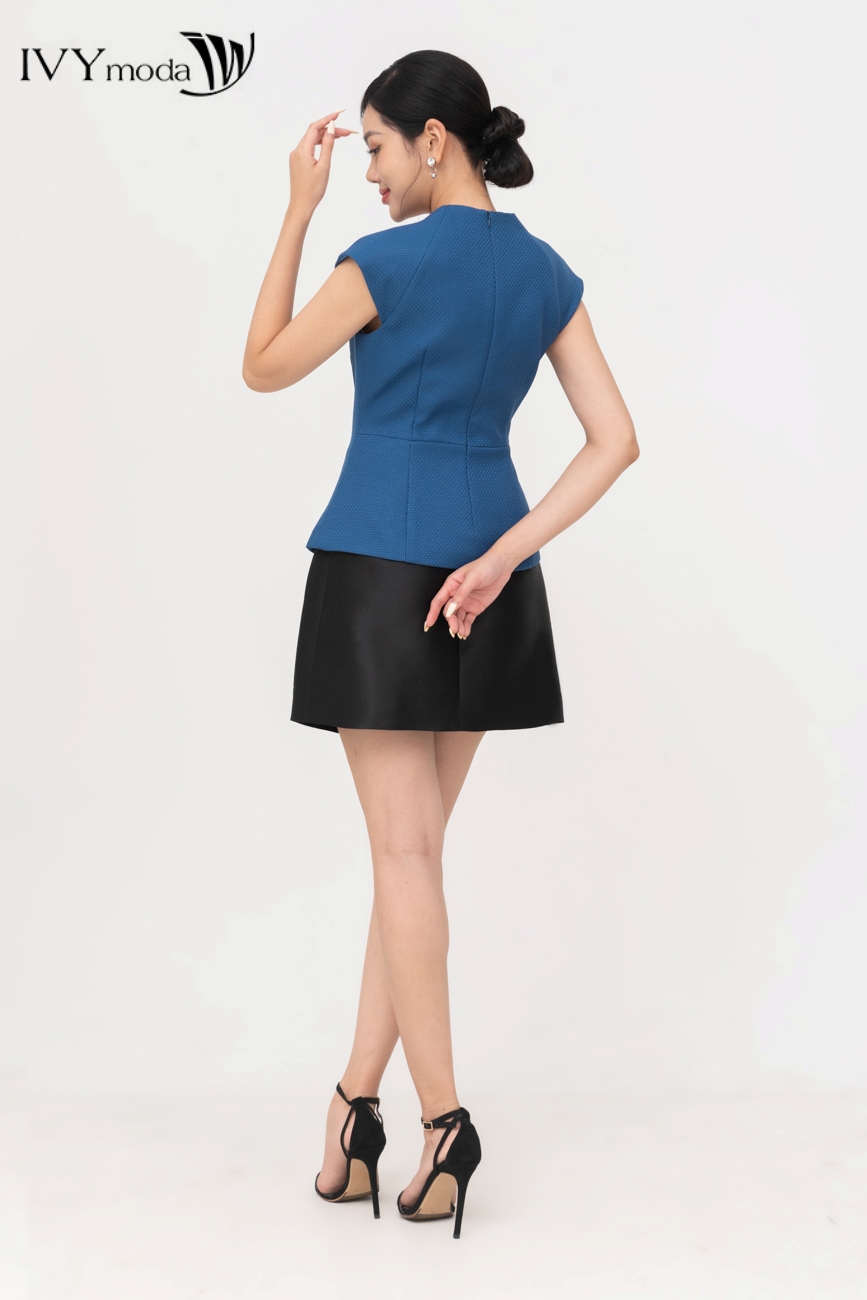 Áo Twill cổ kiểu IVY moda MS 16B9590