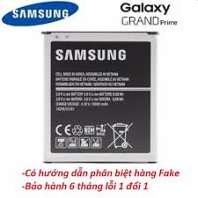 Pin điện thoại Samsung Galaxy Grand Prime G530, Pin Chính Hãng Zin, Bảo hành 1 đổi 1
