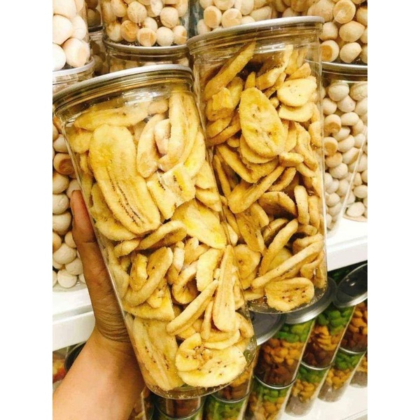 CHUỐI CAU SẤY GIÒN ( túi zip 500g)