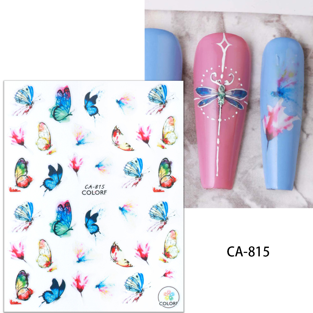Sticker 3d | cánh bướm mới 2023 | hình dán móng tay ca