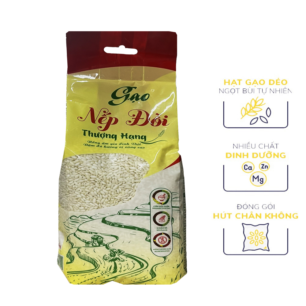 Gạo Nếp Đồi VJA cao cấp - Túi 1kg