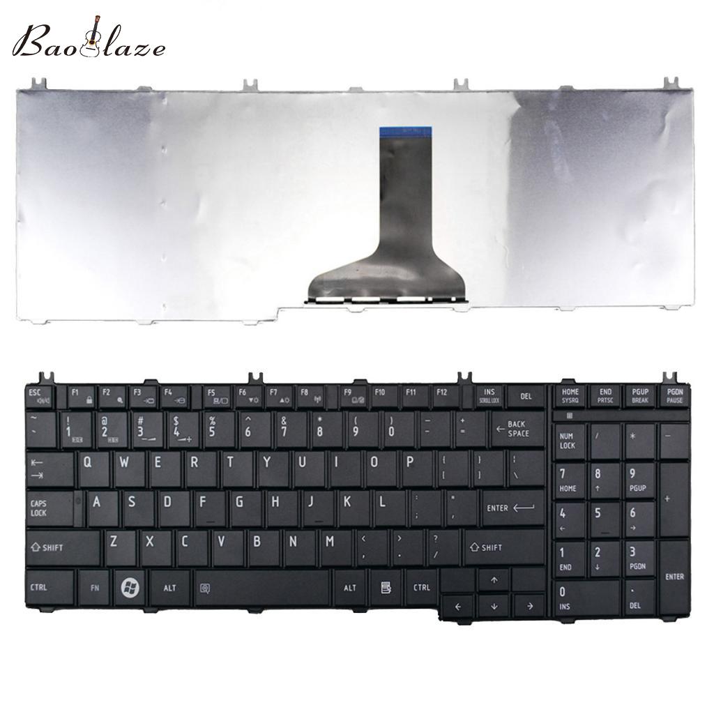 Baoblaze Notebook Computer Keyboard US-Layout For Toshiba Satellite C650/C655/C655D/C660/C665/C670/L650/L655/L670/L675/L750/L755