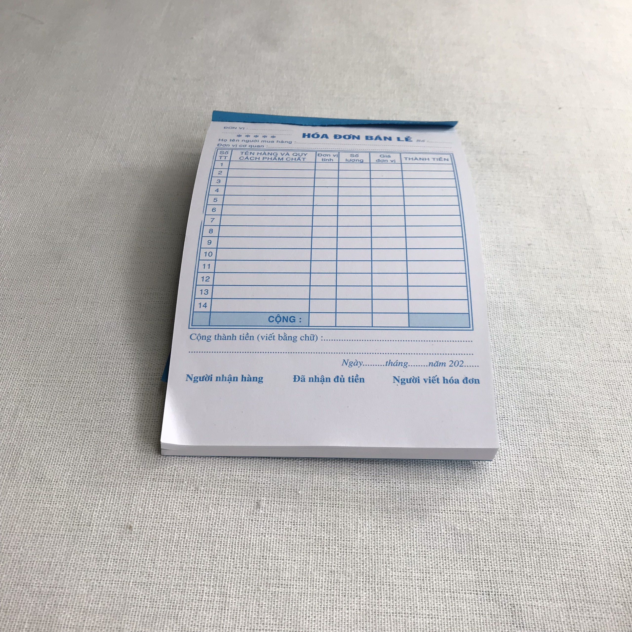 HOÁ ĐƠN BÁN LẺ 1 LIÊN FOR 13X19 (H)