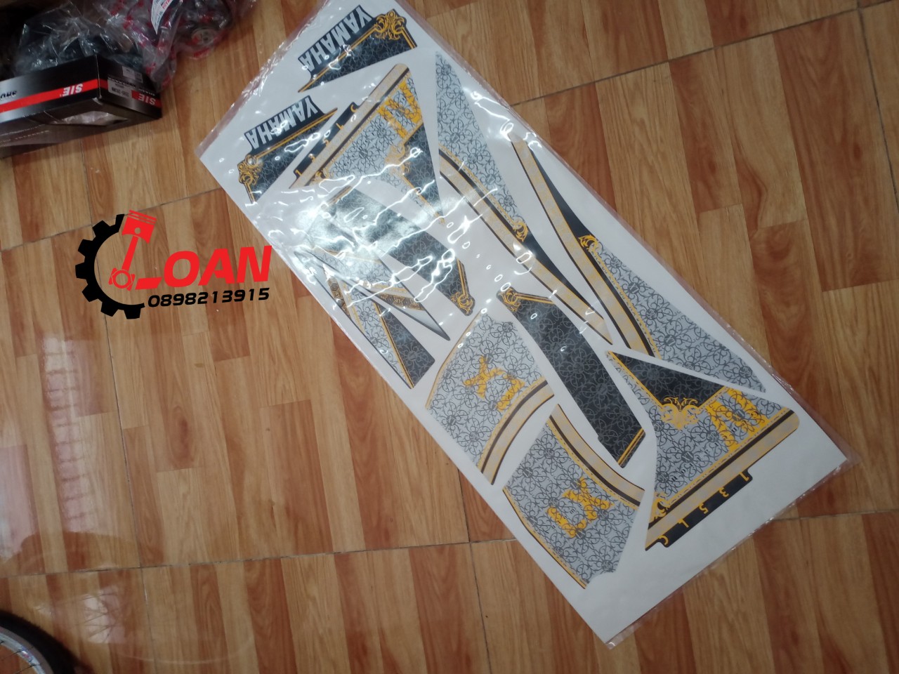 Bộ tem Nouvo 4 màu nâu đồng 3 lớp cao cấp