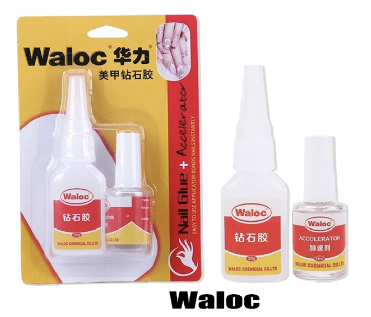 Keo dán móng & đính đá Waloc (Chai)