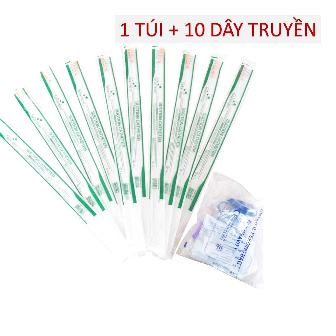 Trọn bộ Túi truyền cà phê Coffee Enema Gerson kèm dây nối thải độc đại tràng