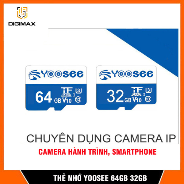 Thẻ nhớ Micro SDXC YOOSEE 64GB 32GB Class 10-U3 Cao cấp, Chuyên dụng camera hành trình, camera wifi