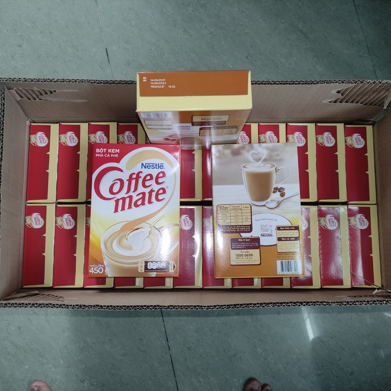 Bột kem Coffee Mate Nestlé hộp 450g, pha trà sữa , pha cà phê