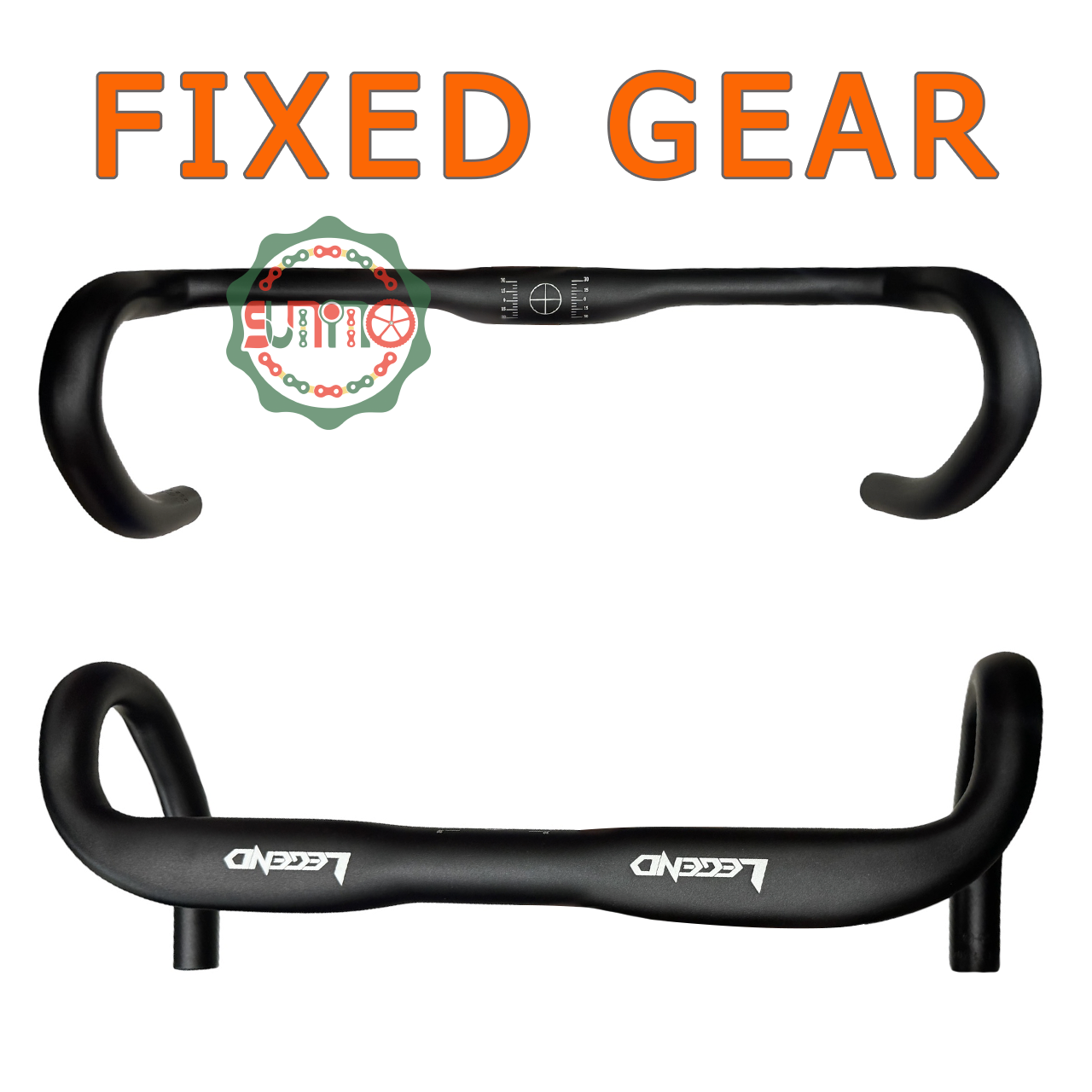 Ghi đông cong LEGEND nhôm cho xe đạp fixed gear