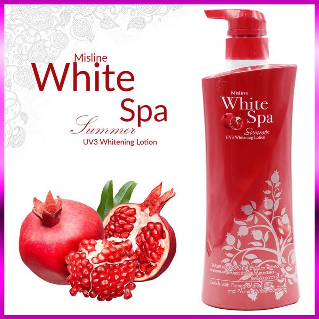 [HÀNG CHÍNH HÃNG] Lotion Dưỡng Trắng Da Mistine White Spa 400ml Thái Lan