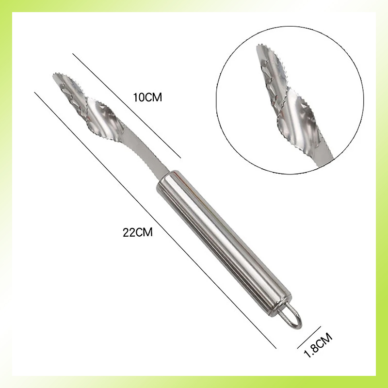 Dụng cụ lấy ruột khổ qua cà ớt, cây móc lấy ruột mướp đắng dễ dàng tiện dụng, đồ moi ruột dưa leo ớt, dụng cụ móc ruột củ quả thép không gỉ cao cấp