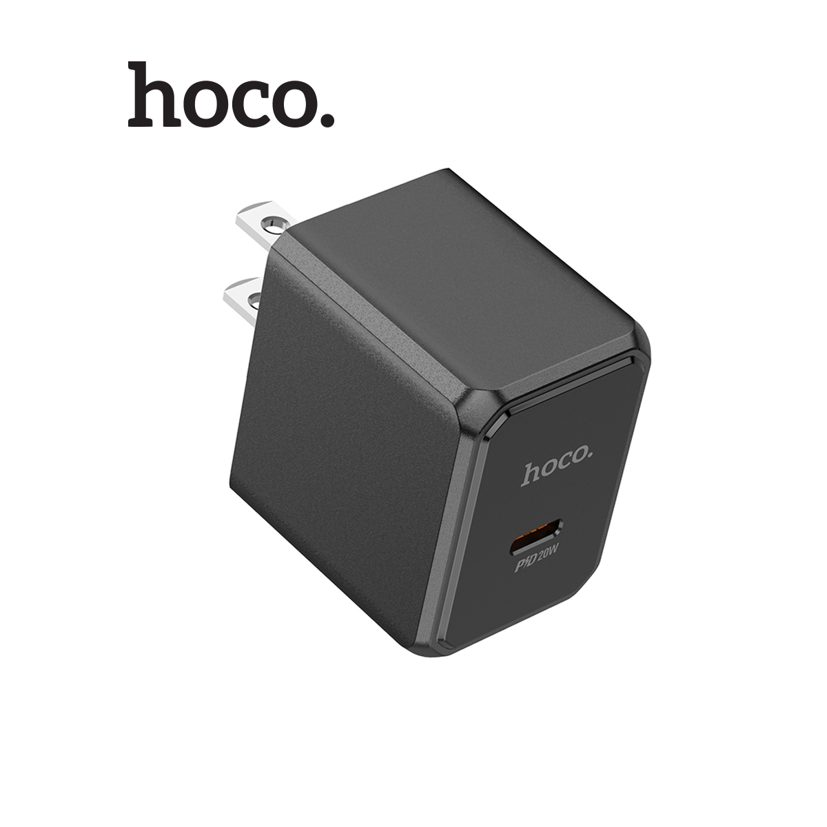 Củ sạc nhanh PD20W 1 cổng Type-C Hoco CS13 ABS + PC chống cháy, chân dẹt