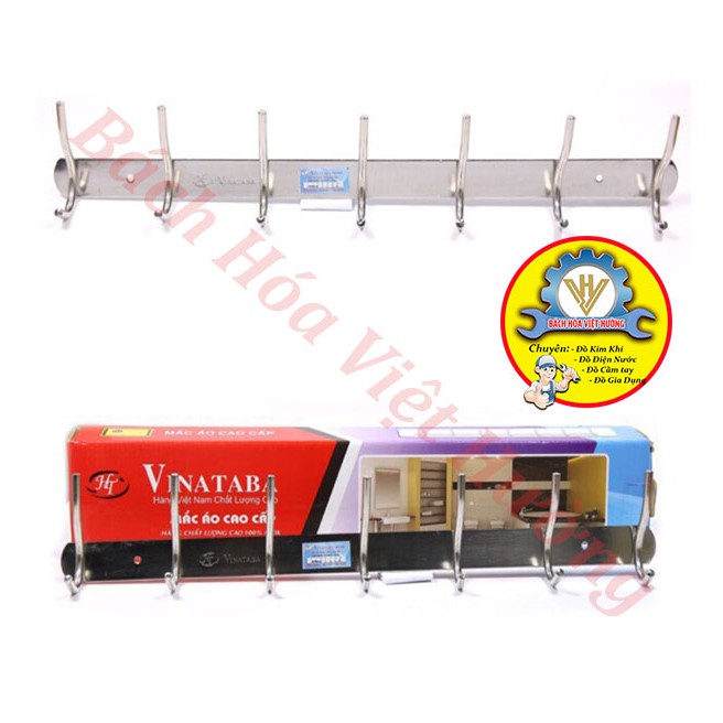 Móc treo quần áo inox cao cấp Vinataba, Mắc treo tường
