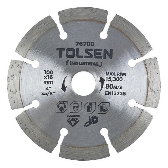 Đĩa cắt gạch kim cương tolsen 76700- 100x16mm
