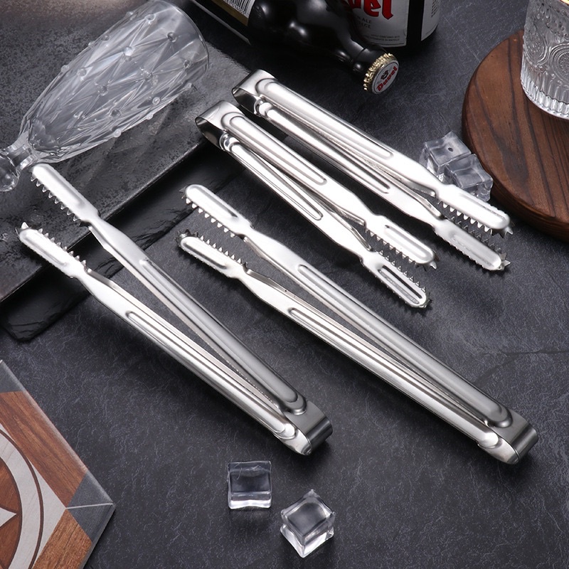 KẸP INOX Gắp Thức Ăn Nhà Bếp, Nhà Hàng, Dụng Cụ Gắp Đá, Cây Gắp Đồ Nóng