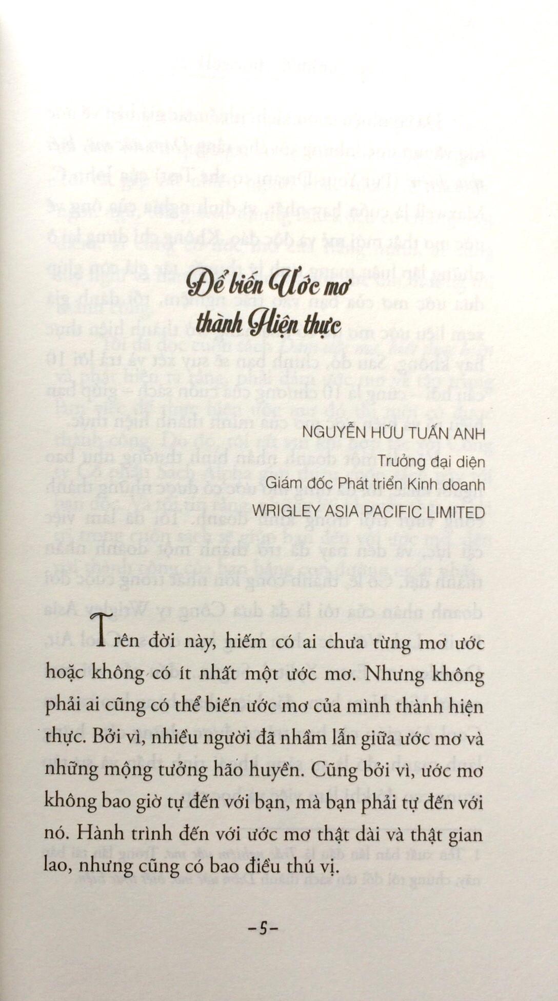 Sách - Dám ước mơ, biết thực hiện