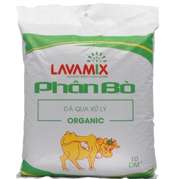 Phân bò khô đã xử lý bao