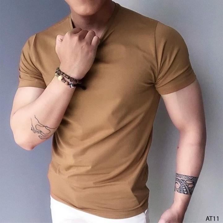 Áo thun nam ngắn tay màu trắng