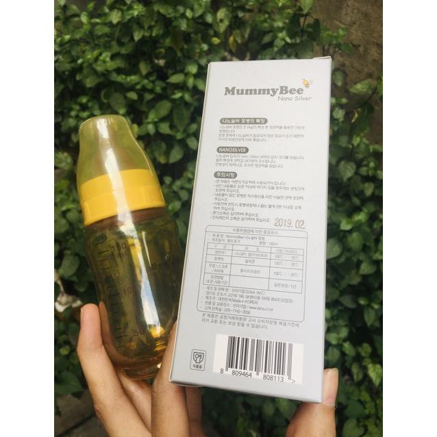 Bình sữa nano cổ hẹp MummyBee 150ml (Hàn Quốc)