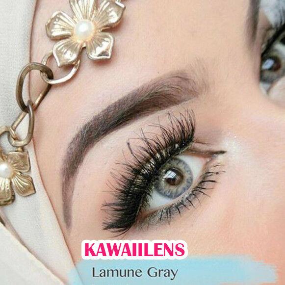 Contact Lens - Kính Áp Tròng Xám Tây Sử Dụng 1 Năm Tặng Kèm Khay Đựng 8