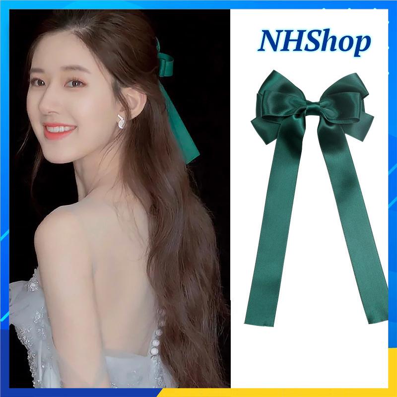 [HCM]Kẹp tóc nữ Thắt nơ Phối dây ruy băng XINH XINH - NHShop