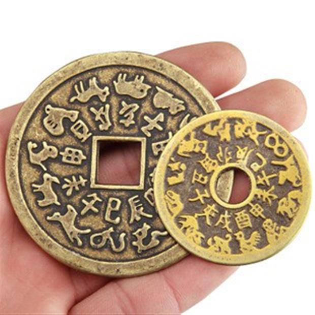Đồng xu thái tuế, xu 12 con giáp, xu áp tuế bằng đồng