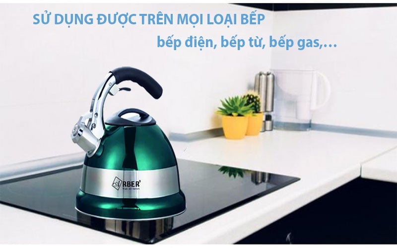 ẤM ĐUN NƯỚC DÙNG CHO BẾP TỪ ARBER AB03NB