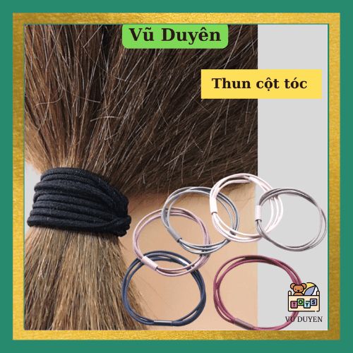 Dây thun cột tóc kiểu 3 sợi chập 1