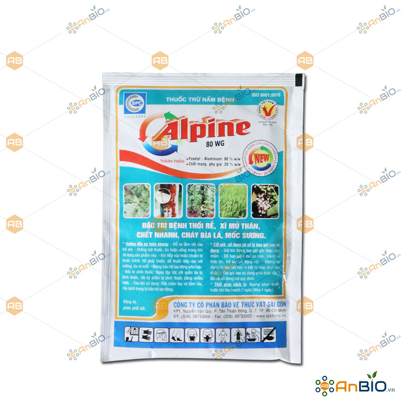 [HCM]SẢN PHẨM TRỪ NẤM BỆNH CÂY Alpine 80WG gói 100g ĐẶC TRỊ THỐI RỄ XÌ MỦ THÂN- B1.1005