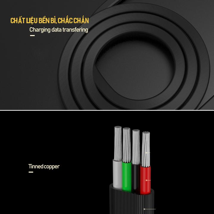 Cáp sạc nhanh cổng MicroUSB Remax Quick Charging 3A Data RC-048m