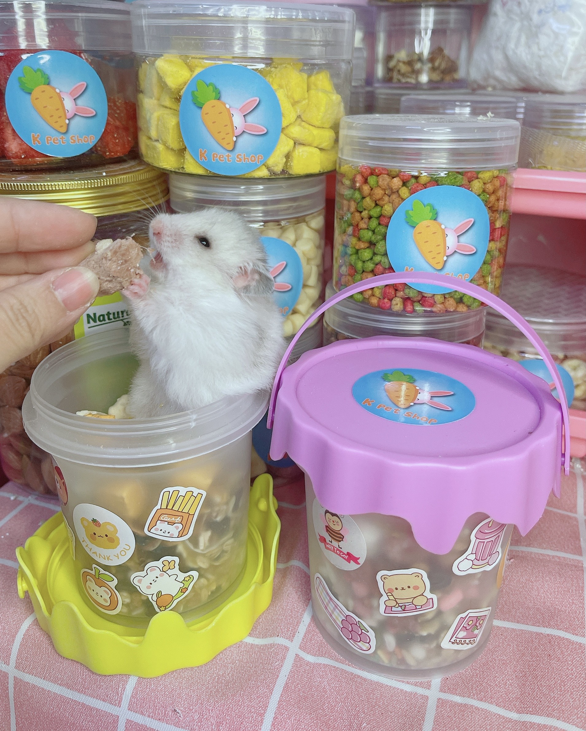 Hộp thức ăn tự trộn đặc biệt 🐹 Thức ăn vặt hamster