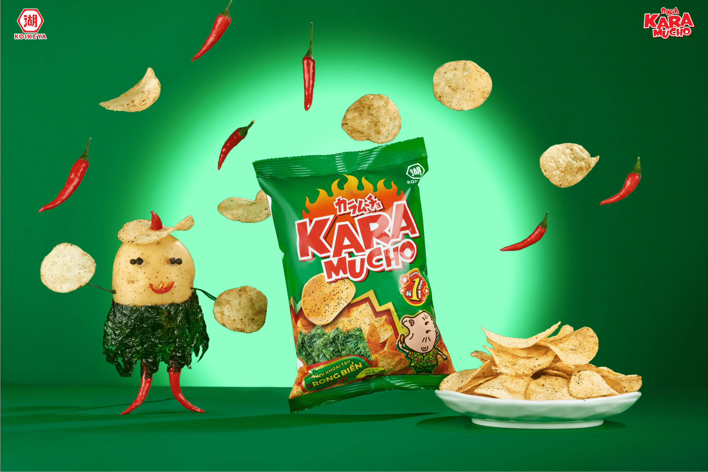 Combo 2 gói Karamucho lát mỏng giòn tan 80g