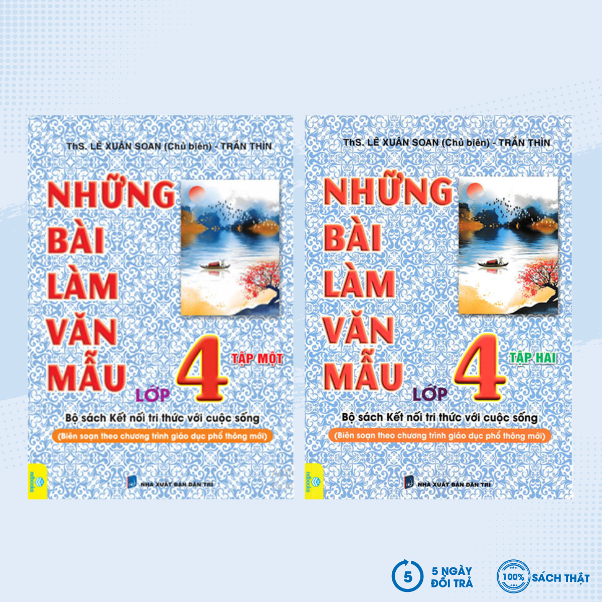 Sách - combo nd - những bài làm văn mẫu lớp 4 - tập 1 + 2 - newshop